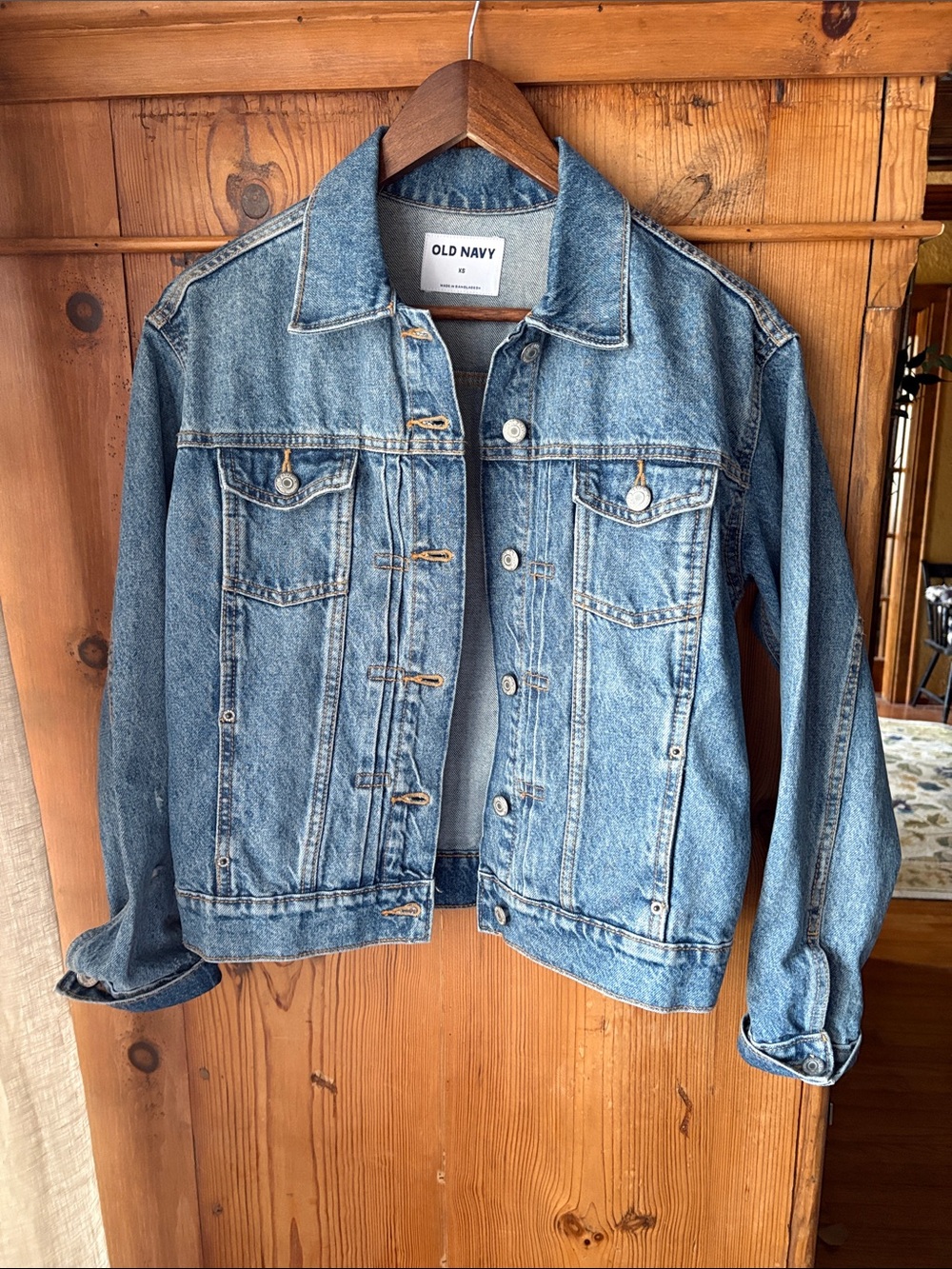 Old Navy Classic Blue Denim Trucker Jacket